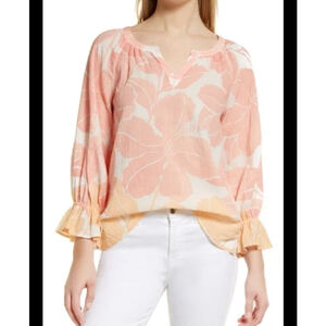 Tommy Bahama Daybreak Hibiscus Top Size Medium